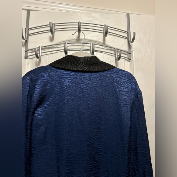 VICTORIA’S SECRET kimono robe black and blue zebra print women’s M/L women’s - Picture 7 of 13